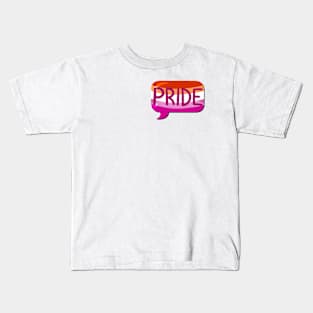 LGBTQ+ Pride Flag Bubble - Lesbian Kids T-Shirt